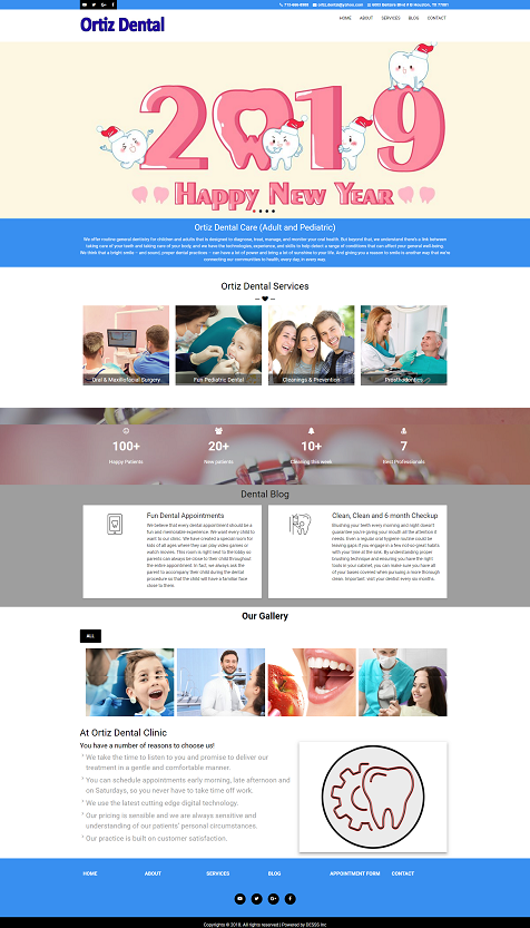 Dental Clinic for adults an Pediatric Web Design and development 