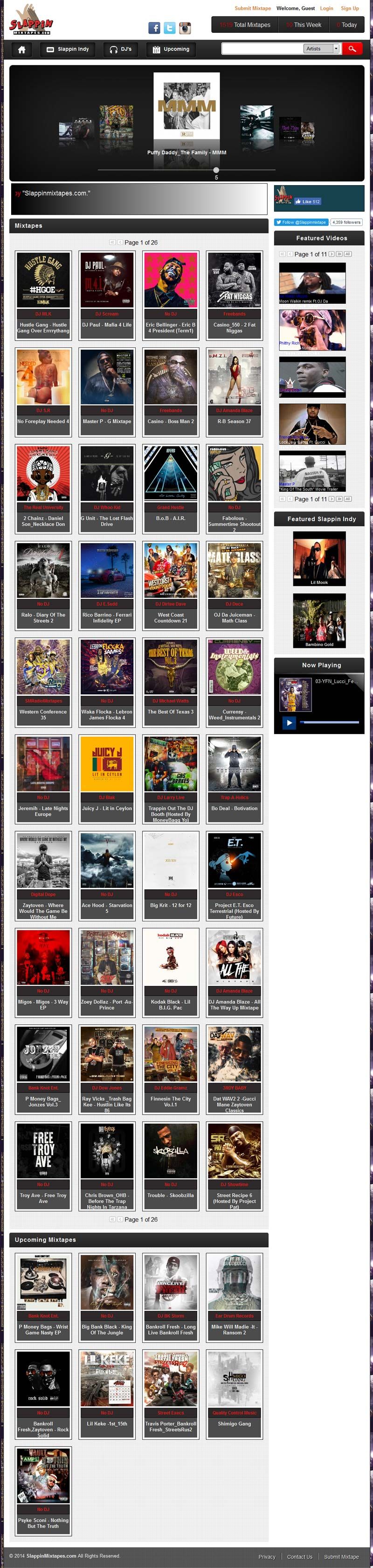Music video entertainment web design Music video entertainment web design