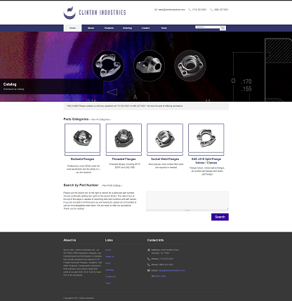 Hydraulic Flanges and Components eCommerce Web Design and Development 