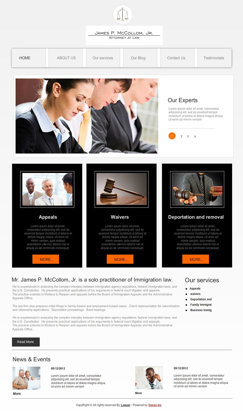 Lawyers Web Design 