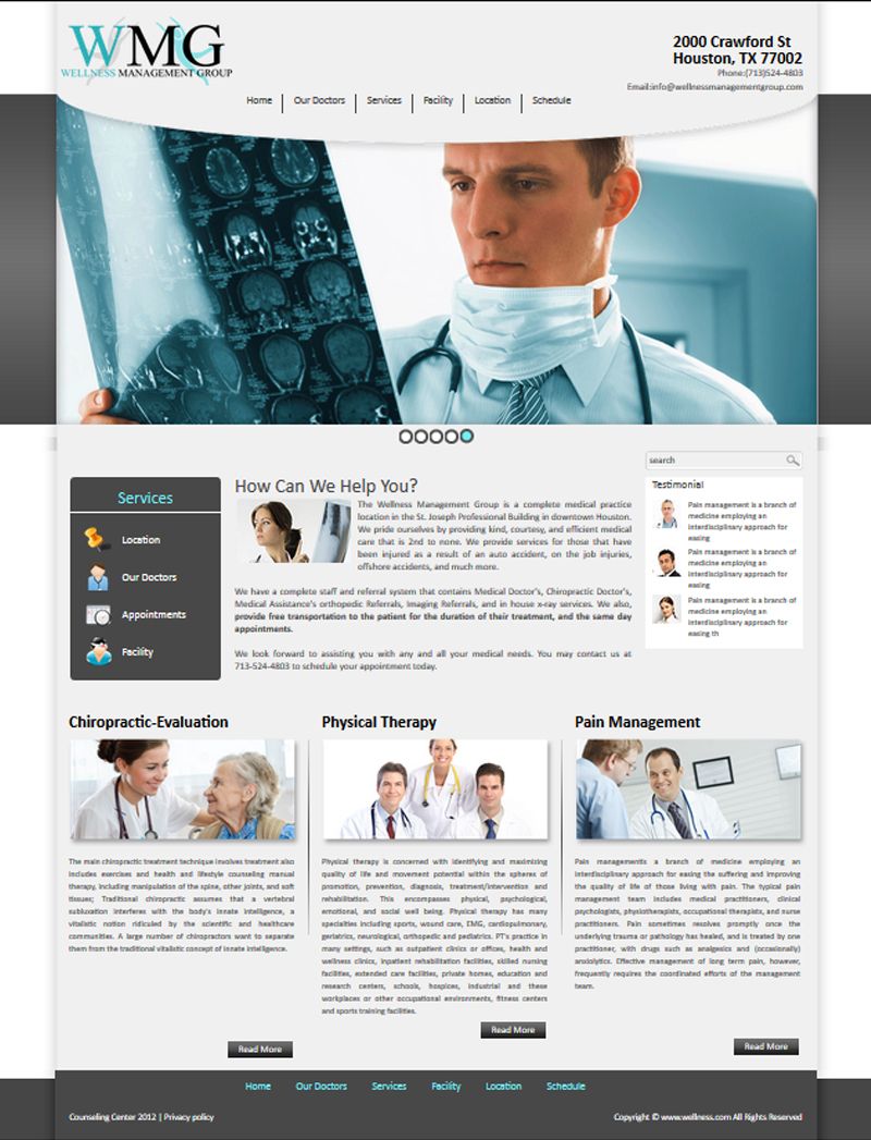 Medical and healthcare services website design and development Medical and healthcare services website design and development