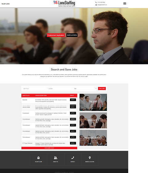 Staffing industry web design and development Staffing industry web design and development