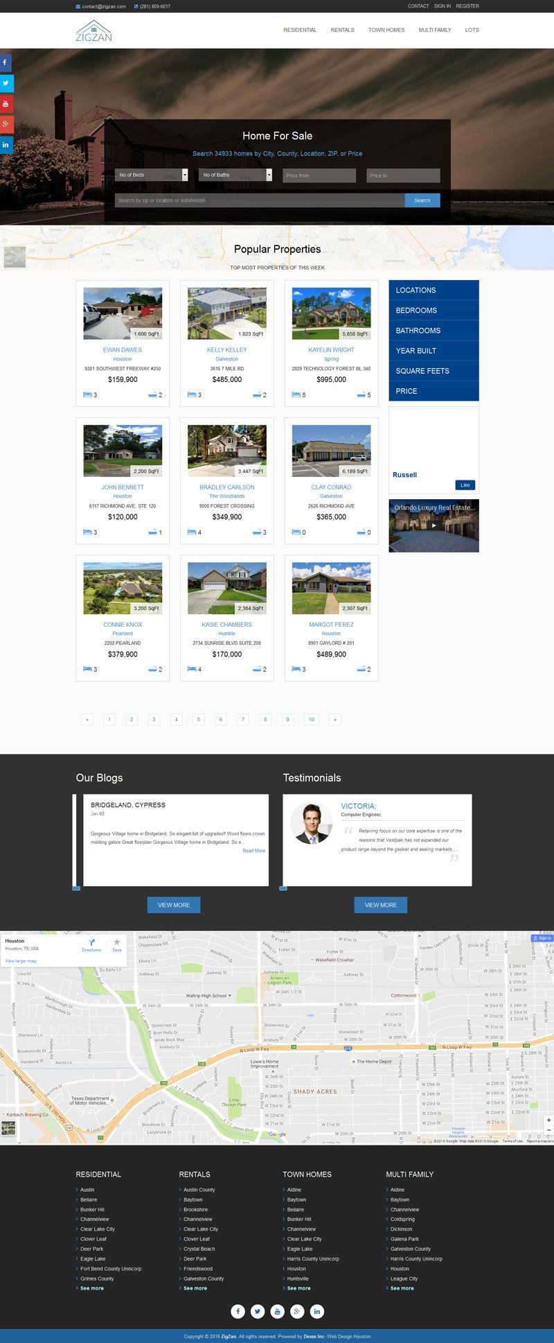Real Estate Website Design and Development