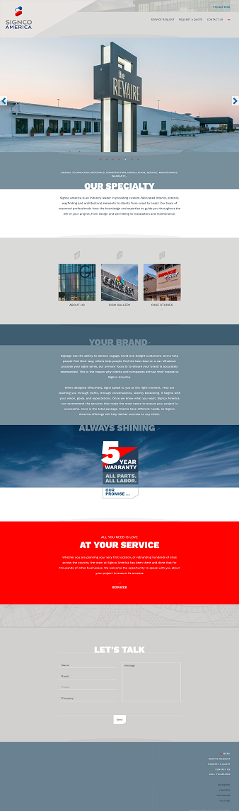 Sign designers Content Management System development Sign designers Content Management System development