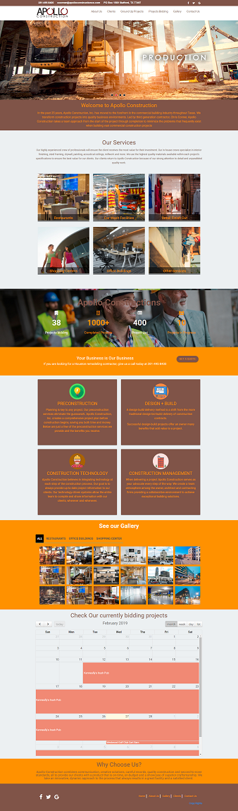 Commercial building construction company web design and development Commercial building construction company web design and development