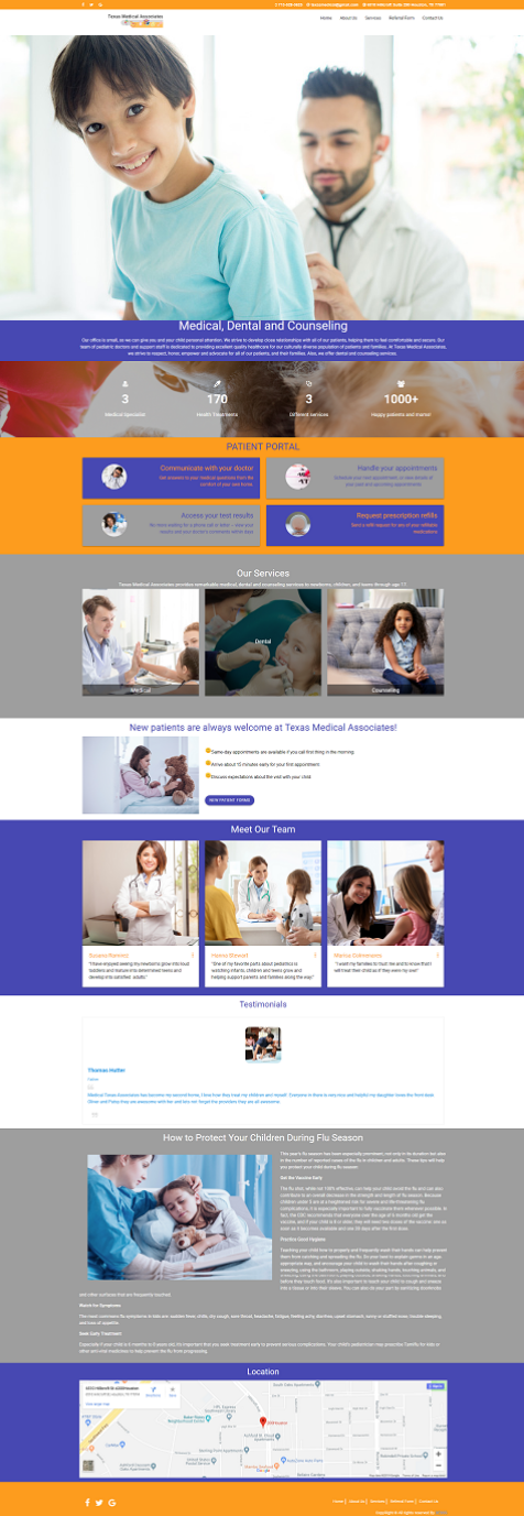 Pediatric Clinic Web Design and Development Pediatric Clinic Web Design and Development